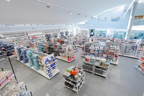 The "lighter and brighter" store covers 12,200 sq ft